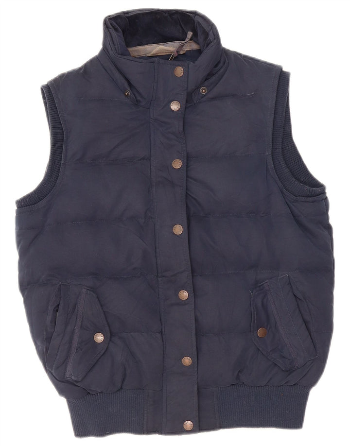 Fat Face pentru femei Sherpa Padded Gilet UK 12 Medium Bleumarin Poliester