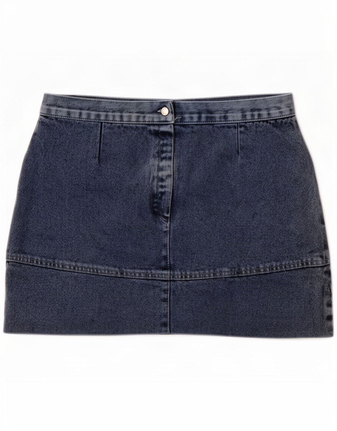 Fusta Mini Denim Vintage Femei IT 44 Medium W30 Bumbac Albastru