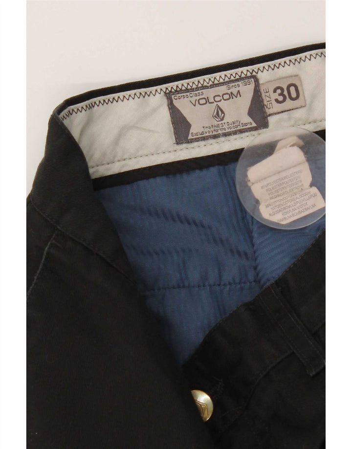 Pantaloni chino drepti pentru bărbați Volcom W30 L31 poliester negru