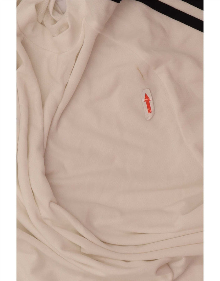 Tricou Adidas Climalite pentru bărbați Top mare, alb, poliester color bloc