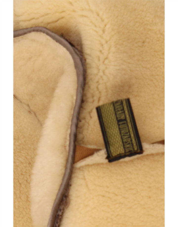 Jachetă din shearling pentru bărbați de epocă IT 56 3XL maro
