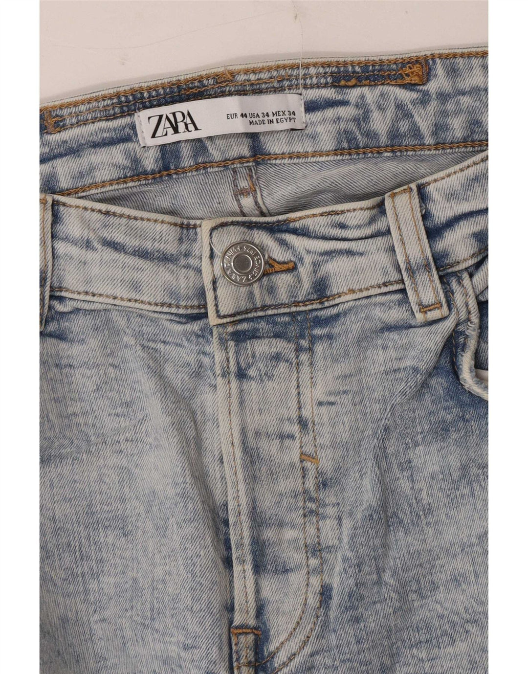 Blugi slim pentru bărbați Zara, învechiți, EU 44 Large W34 L28 Blue