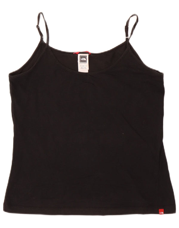 The NORTH FACE Cami Top pentru femei UK 14 Large Black Bumbac