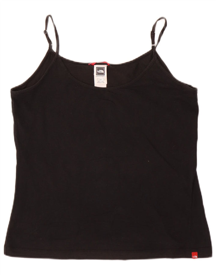 The NORTH FACE Cami Top pentru femei UK 14 Large Black Bumbac