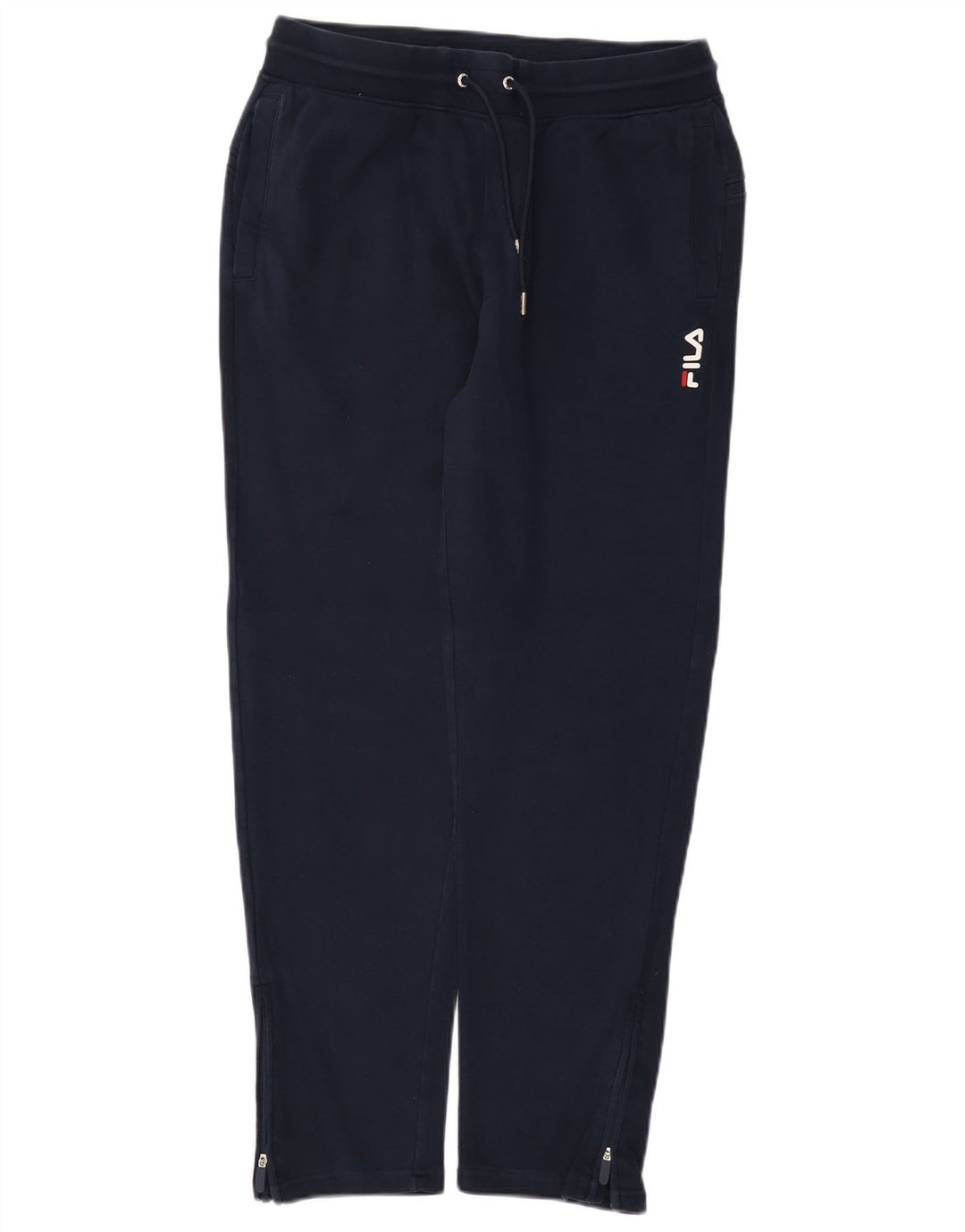 Pantaloni de trening Fila pentru bărbați, bumbac mediu albastru bleumarin