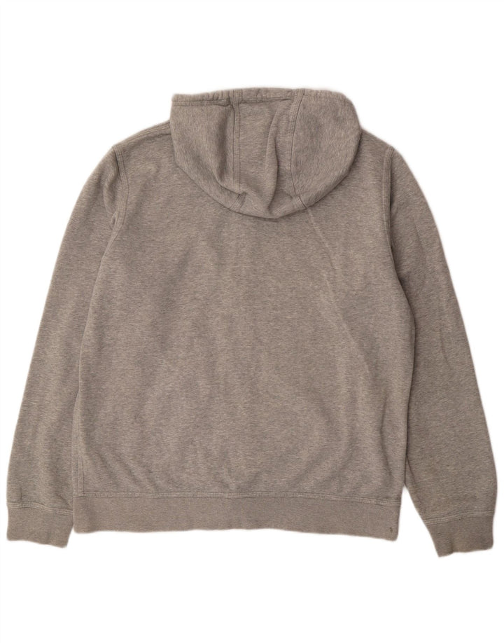 Pulover NIKE pentru bărbați, cu fermoar, bumbac mare, gri