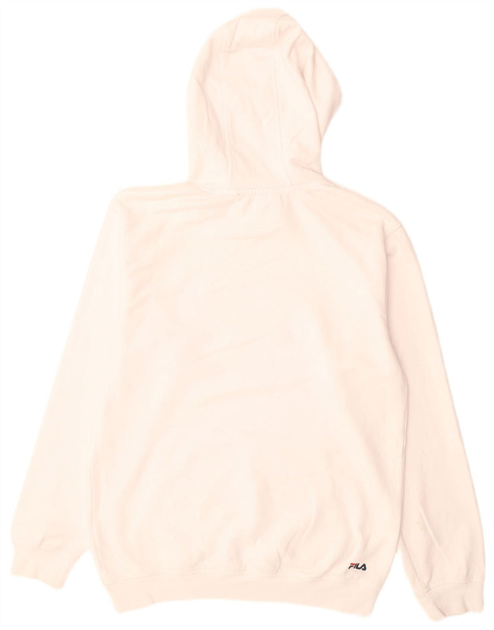 Pulover pentru bărbați Fila Graphic Hoodie, mediu alb