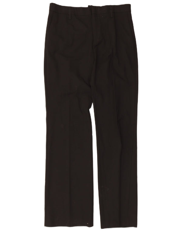 Pantaloni chino drepți pentru femei Zara EU 40 Mediu L30 L34 Poliester negru