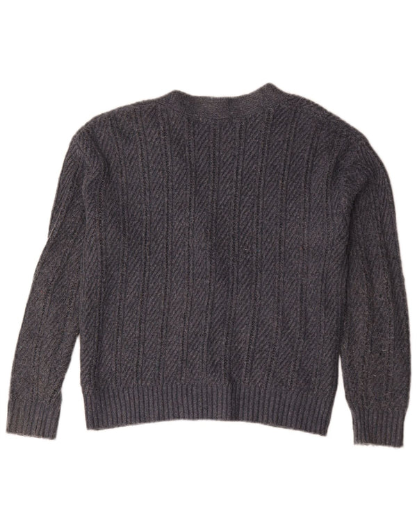 Pulover cardigan supradimensionat pentru femei Marks & Spencer UK 10 mic gri