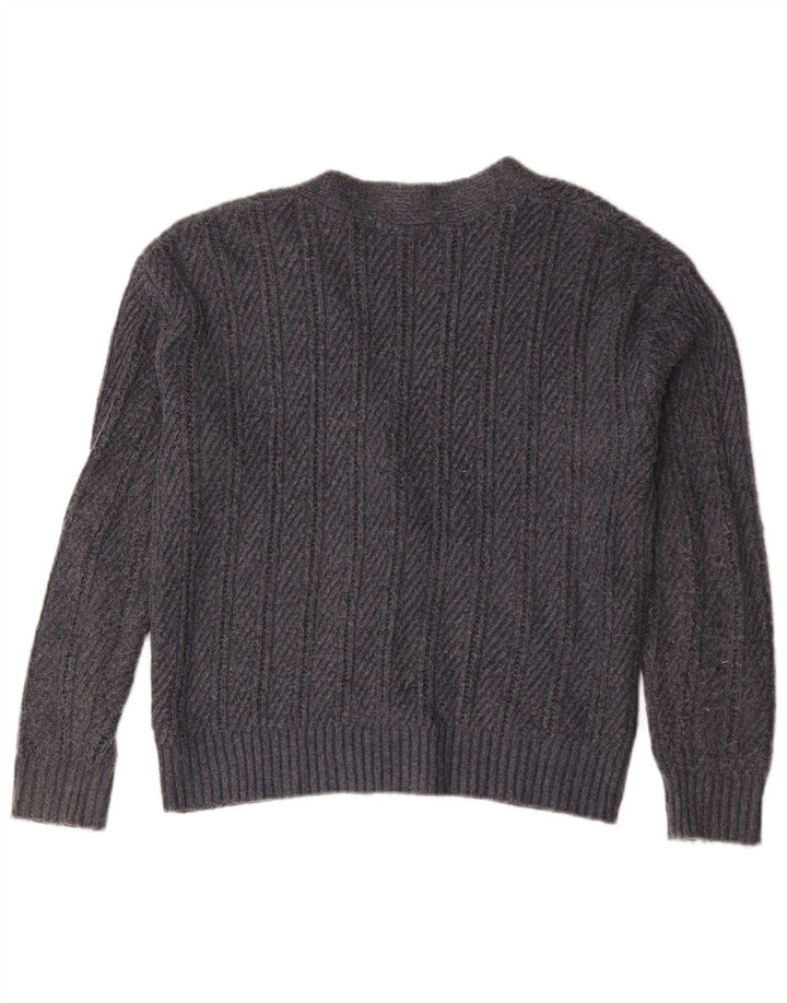 Pulover cardigan supradimensionat pentru femei Marks & Spencer UK 10 mic gri