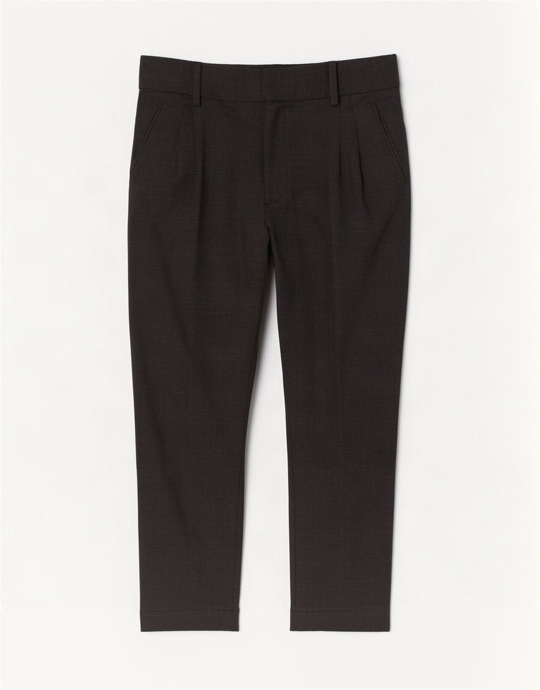 Pantaloni tăiați pentru femei Zara Medium W28 L26 Gri Check