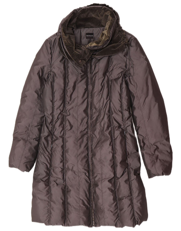 Palton căptușit cu glugă pentru femei Penny Black UK 12 Gri mediu