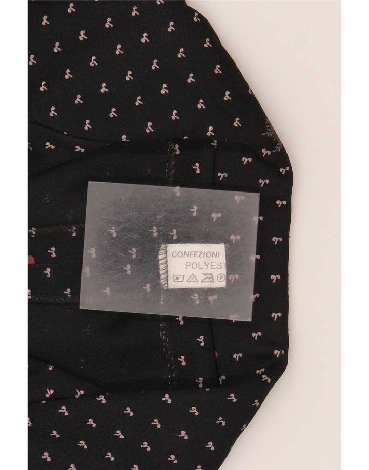 Jachetă Blazer pentru femei Romy cu 4 nasturi UK 14, mare, negru, cu flori din poliester