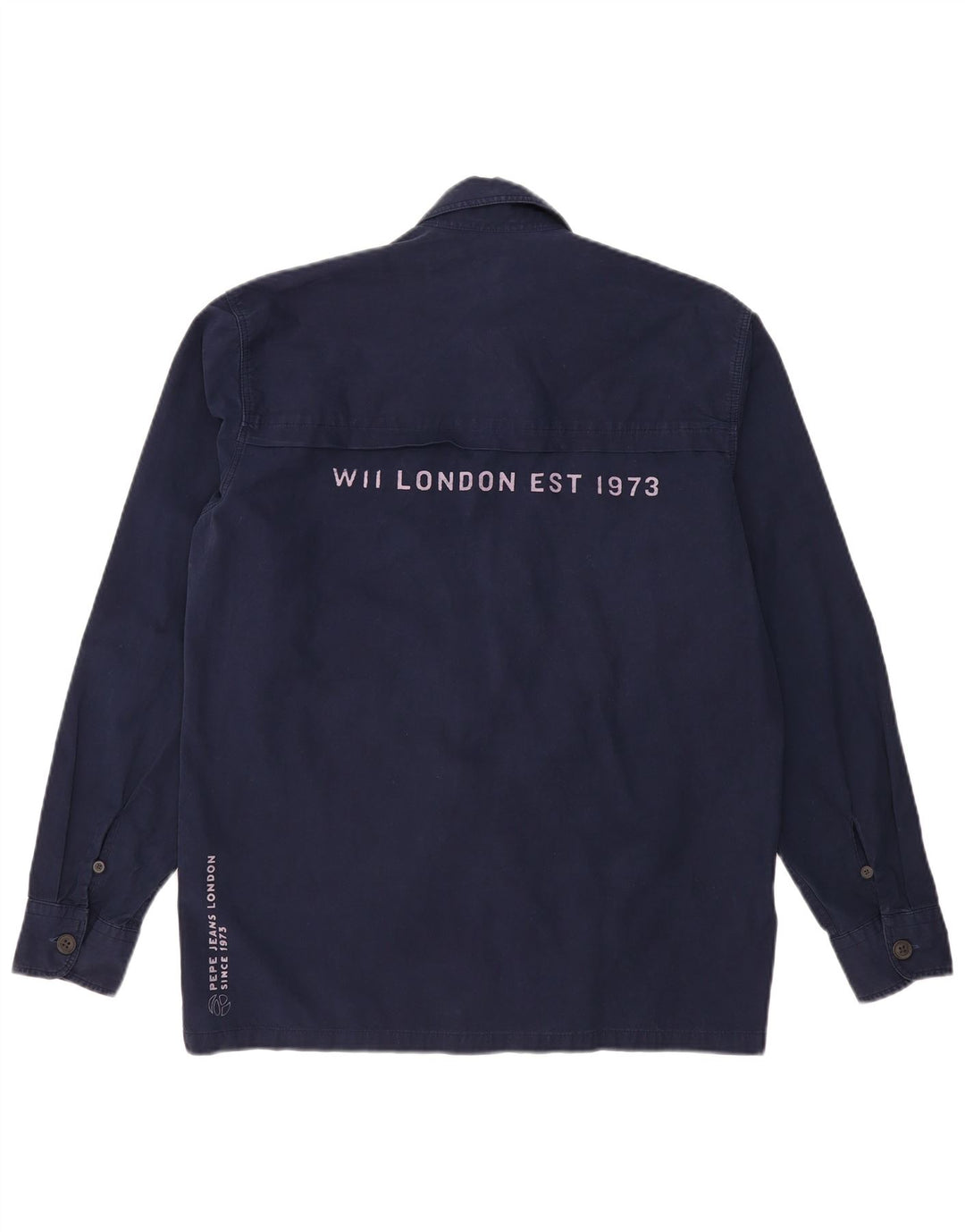 Cămașă grafică pentru bărbați PEPE JEANS Bumbac, albastru bleumarin