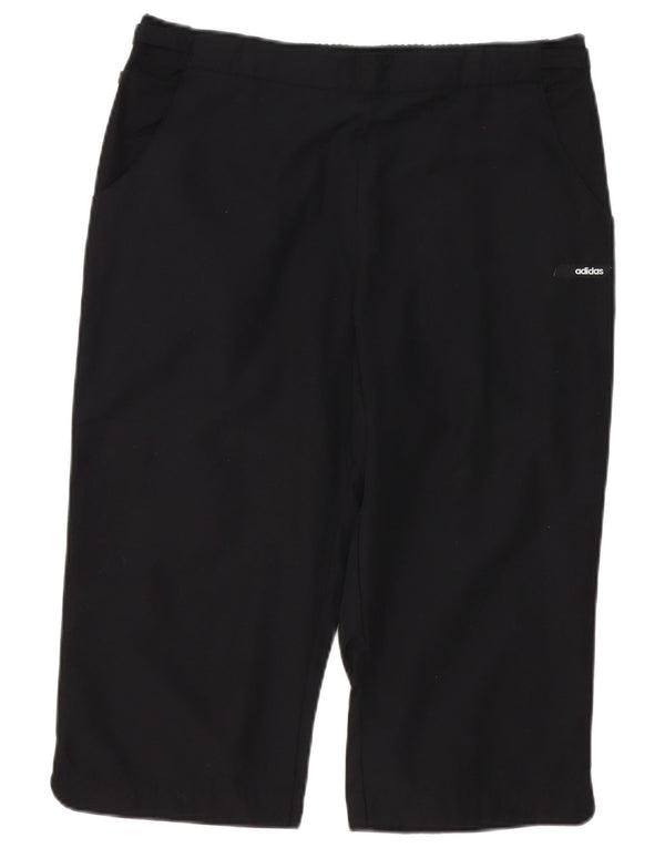 Bermude Adidas pentru femei UK 16 Large W34 Bumbac negru