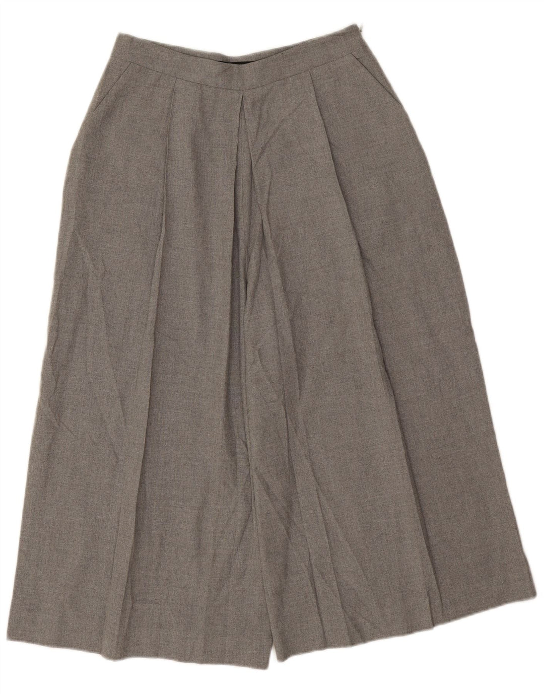 Pantaloni Capri Cullotes pentru femei Zara Mici L26 L19 Poliester cu pături gri