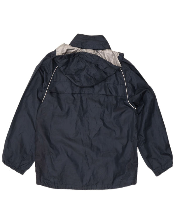 Jachetă de ploaie cu glugă Umbro pentru bărbați UK 36 Poliester bleumarin mic