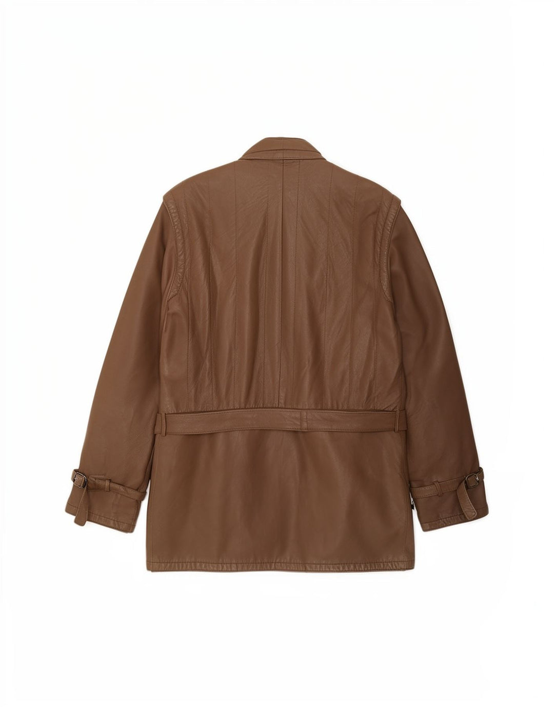 Jachetă de piele vintage pentru bărbați UK 34 XS piele maro