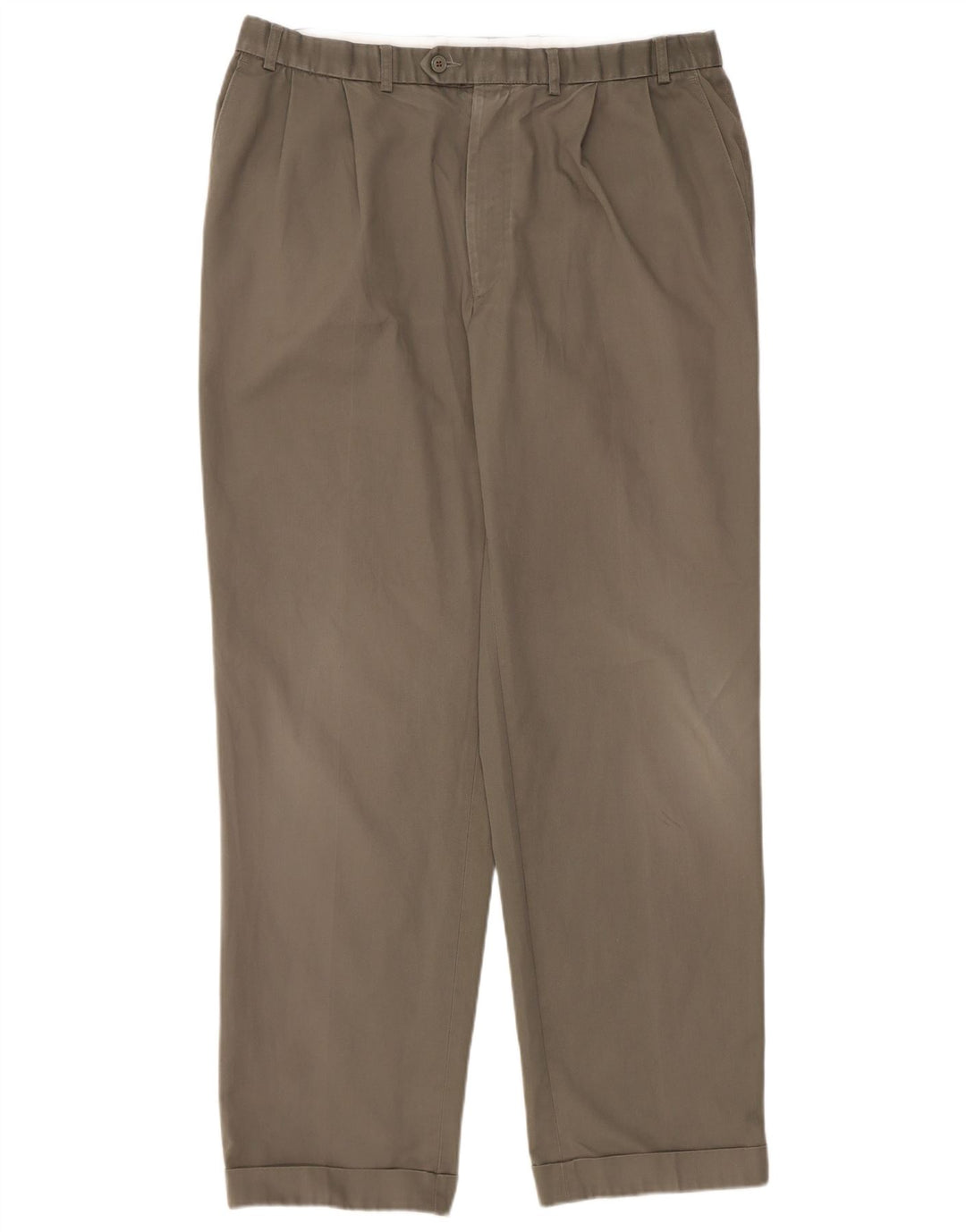 Pantaloni de costum pentru bărbați Marks & Spencer L38 L33 Kaki Poliester