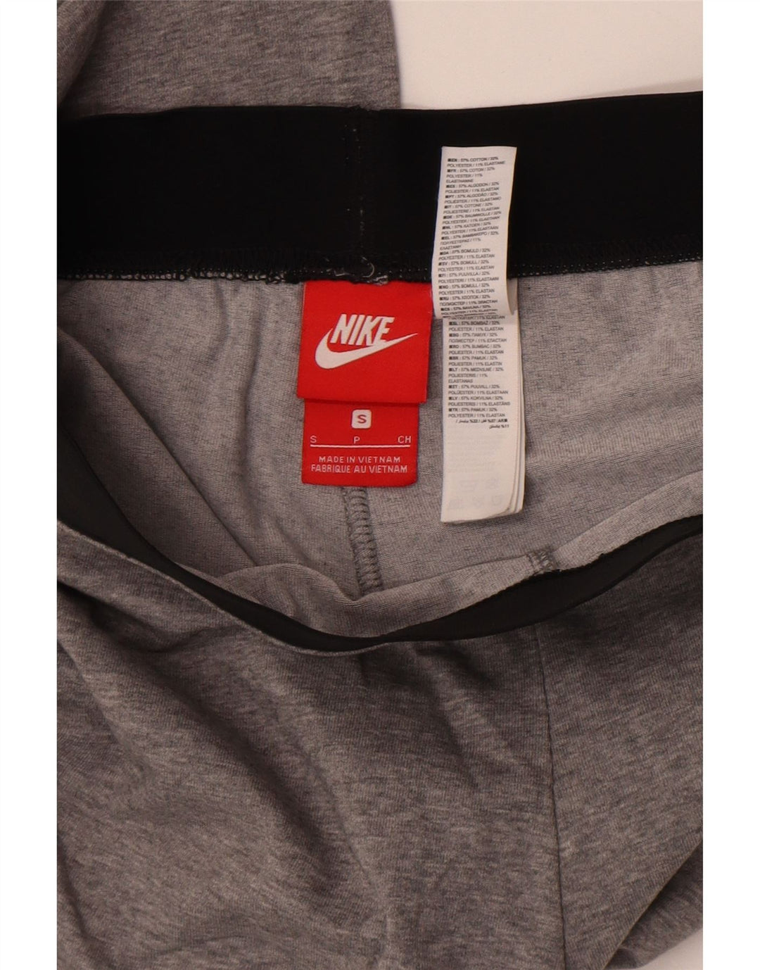 Leggings pentru femei Nike UK 10, gri mic, bumbac color bloc