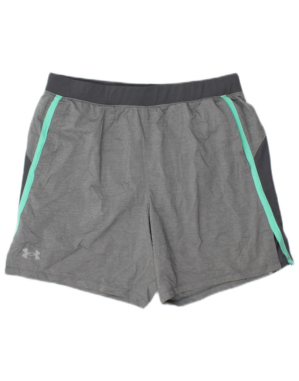 Pantaloni scurți sport Under Armour pentru femei UK 16, mari, gri, color block