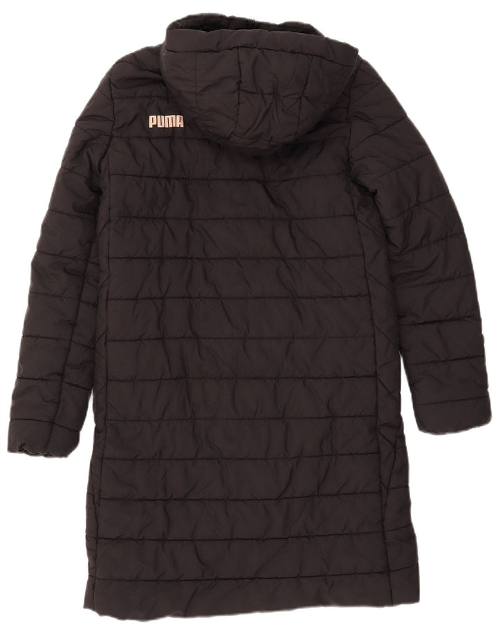 Palton puma cu glugă pentru femei UK 6 XS poliester negru