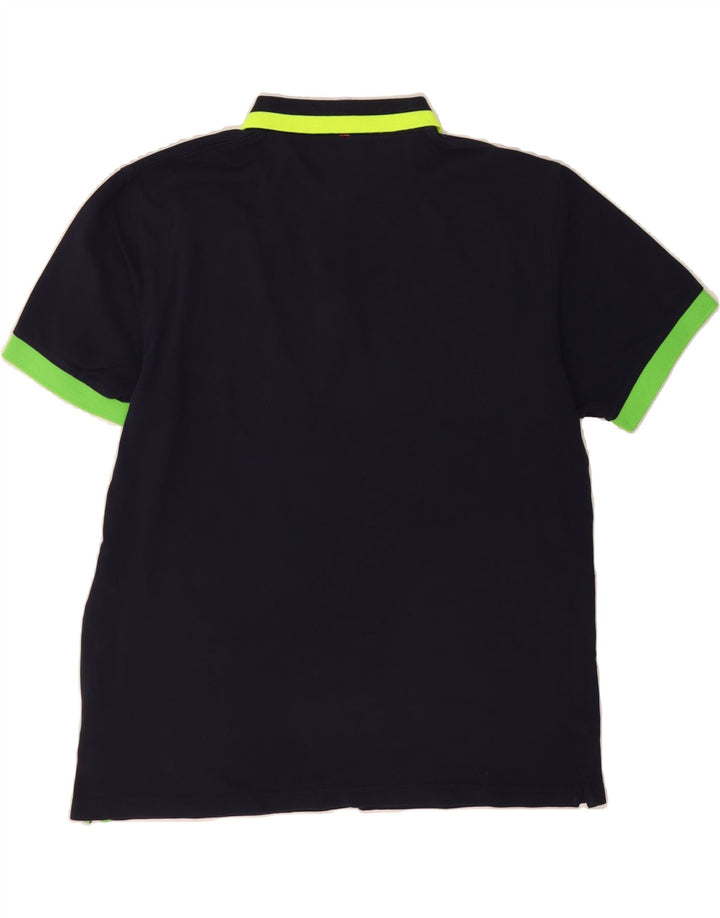 SUN68 Mens Polo Shirt 2XL Navy Blue Cotton Vintage Sun68 and Second-Hand Sun68 from Messina Hembry 