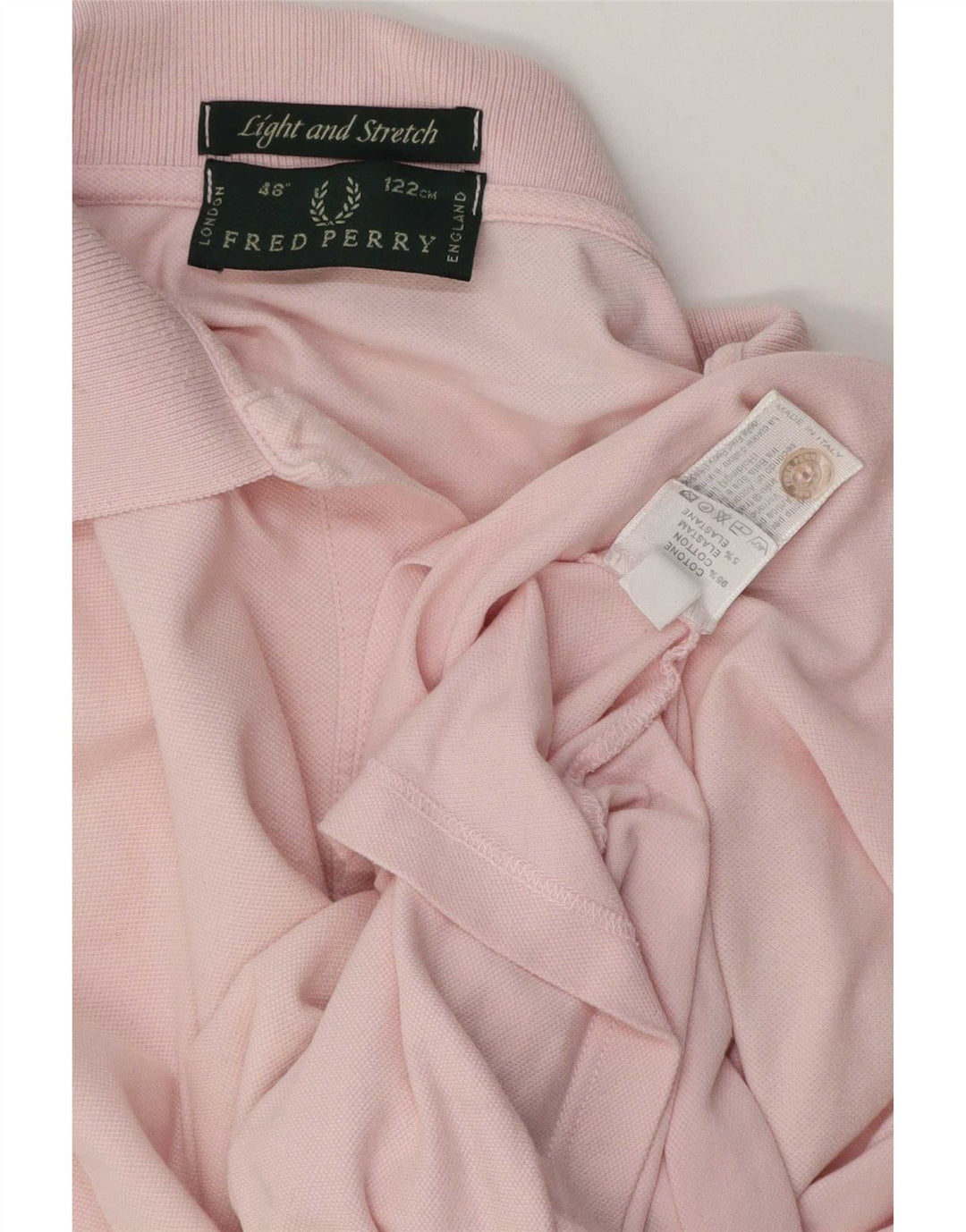 Cămașă polo Fred Perry pentru bărbați, bumbac cu dungi roz, mare
