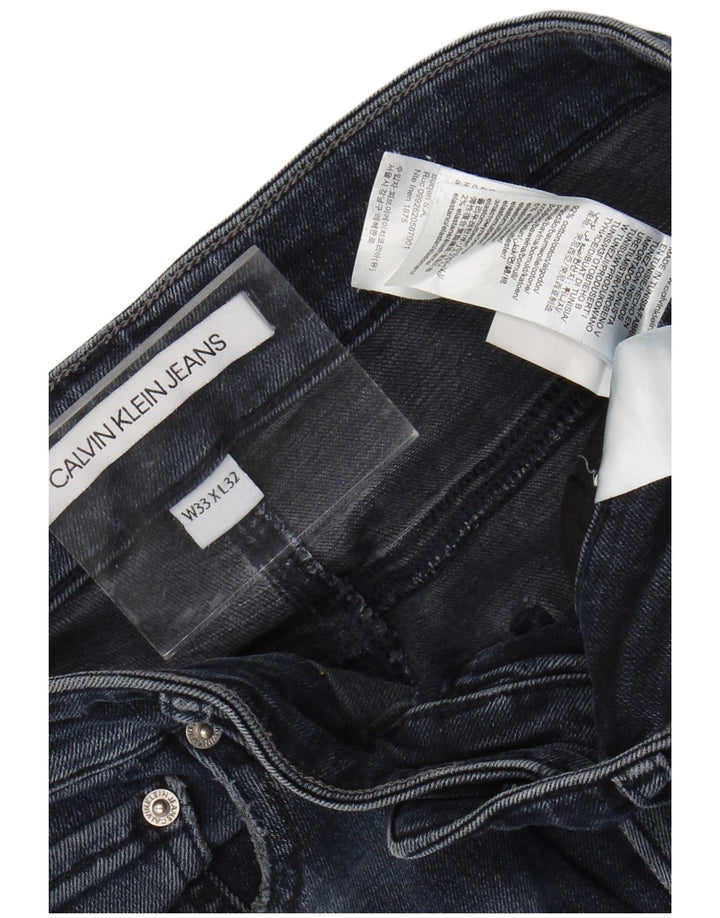 Blugi slim pentru bărbați CALVIN KLEIN W33 L32 bumbac bleumarin