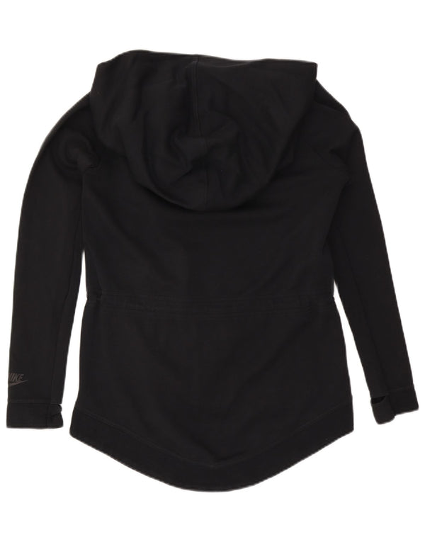 Pulover Nike pentru femei, supradimensionat, cu fermoar, UK 6 XS, bumbac negru