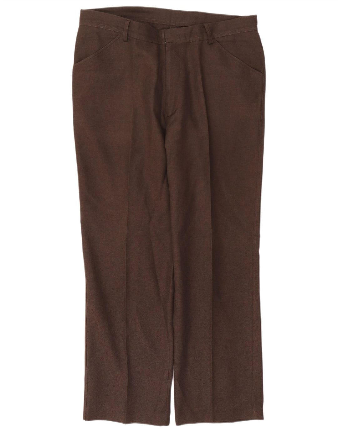 Farah Pantaloni Drepți Casual Bărbați L36 L29 Maro Poliester