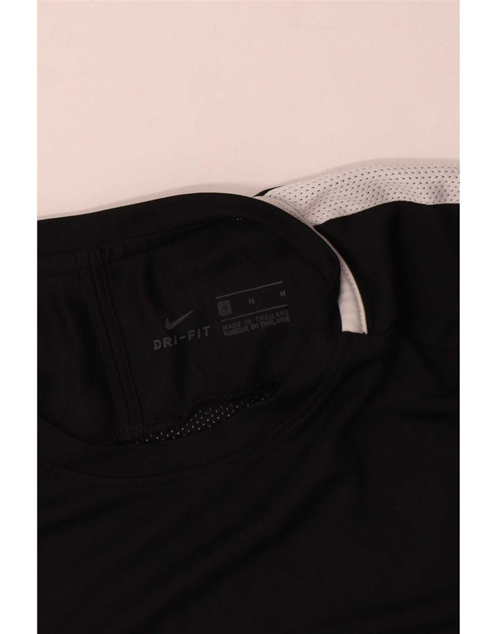 Tricou Nike Dri Fit pentru bărbați Top Mediu Negru Poliester Bloc de culoare