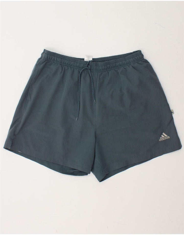 ADIDAS Mens Sport Shorts Large  Grey Polyester Vintage Adidas and Second-Hand Adidas from Messina Hembry 