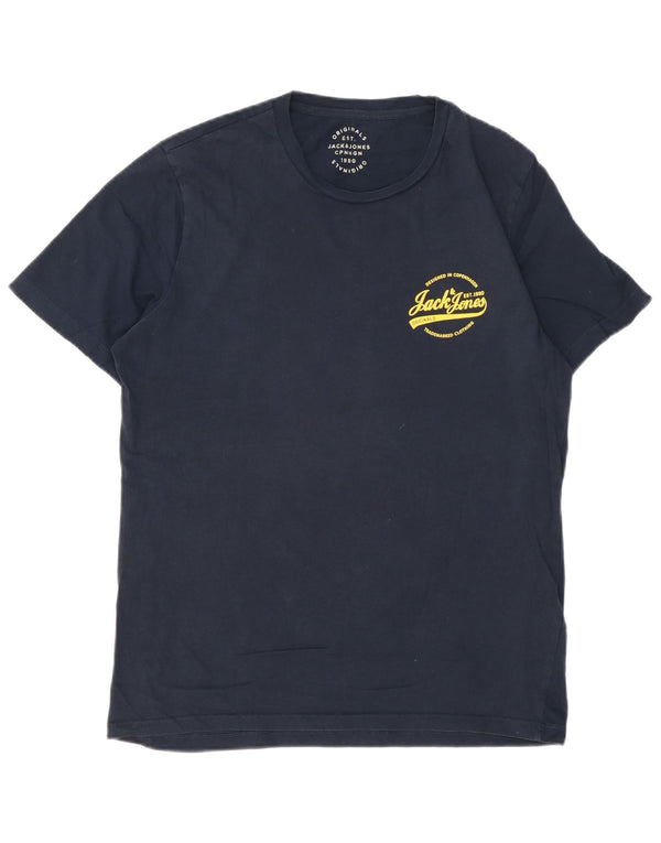 Tricou grafic Jack & Jones pentru bărbați Top XL Bumbac bleumarin
