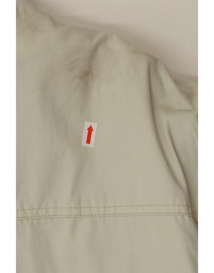 PREXPORT Mens Racer Jacket UK 42 XL White Colourblock Polyester Vintage Prexport and Second-Hand Prexport from Messina Hembry 