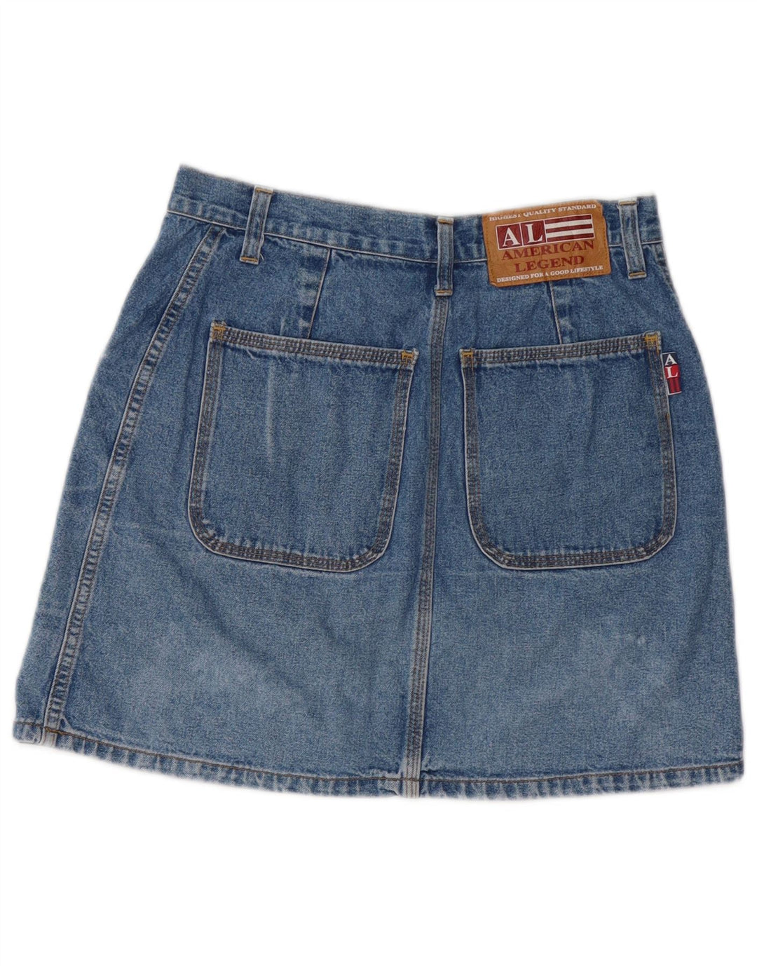 AMERICAN LEGEND Fusta de blugi pentru femei IT 42 Medium W28 Bumbac albastru