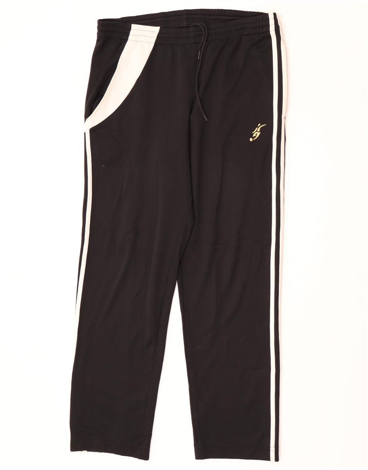 Pantaloni de trening grafic pentru bărbați Adidas, medii, negru, color block