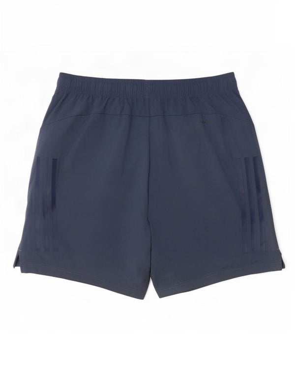 Adidas Womens Climacool Sport Shorts UK 12 Medium Navy Blue Polyester