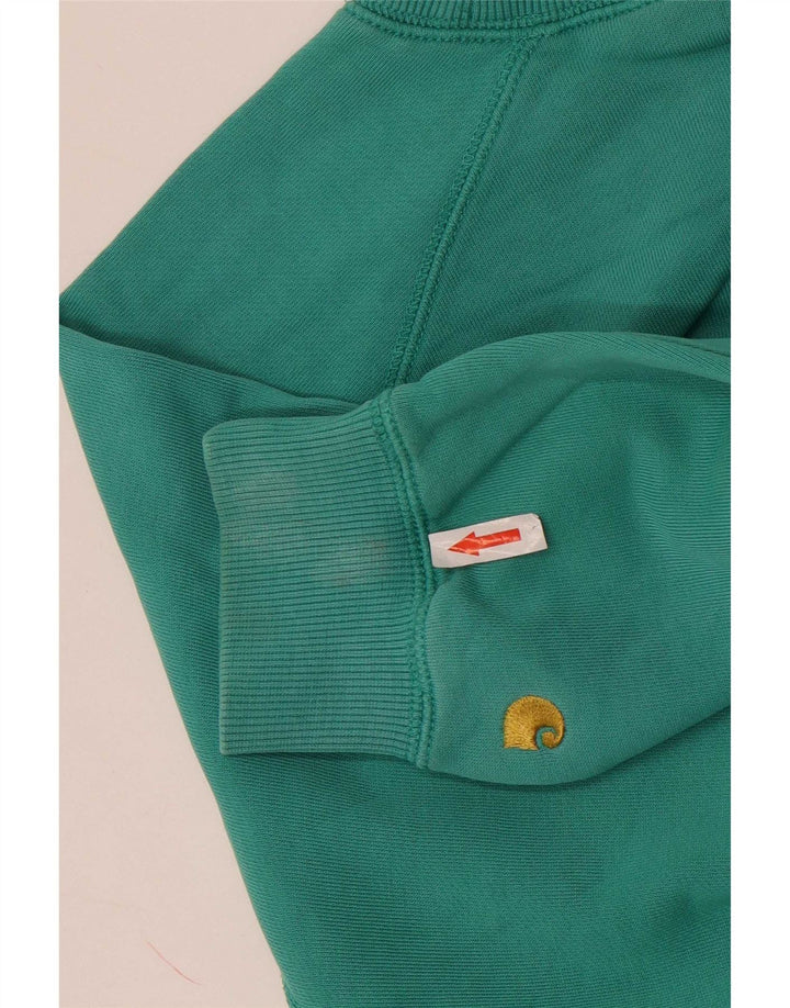 Carhartt Womens Oversized Sweatshirt Jumper UK 10 Small Green Cotton