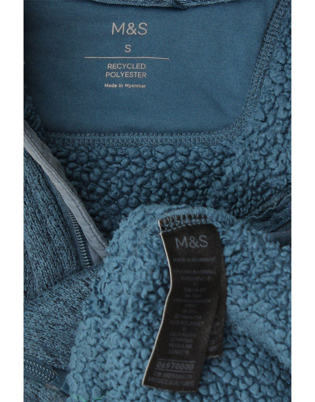 Jachetă de trening pentru bărbați Marks & Spencer, poliester cu pată albastru mic