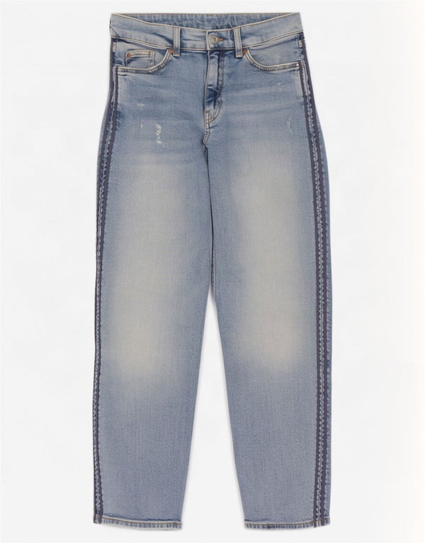 Marks & Spencer Blugi Distressed drepte pentru femei UK 10 Small W29 L27 Blue
