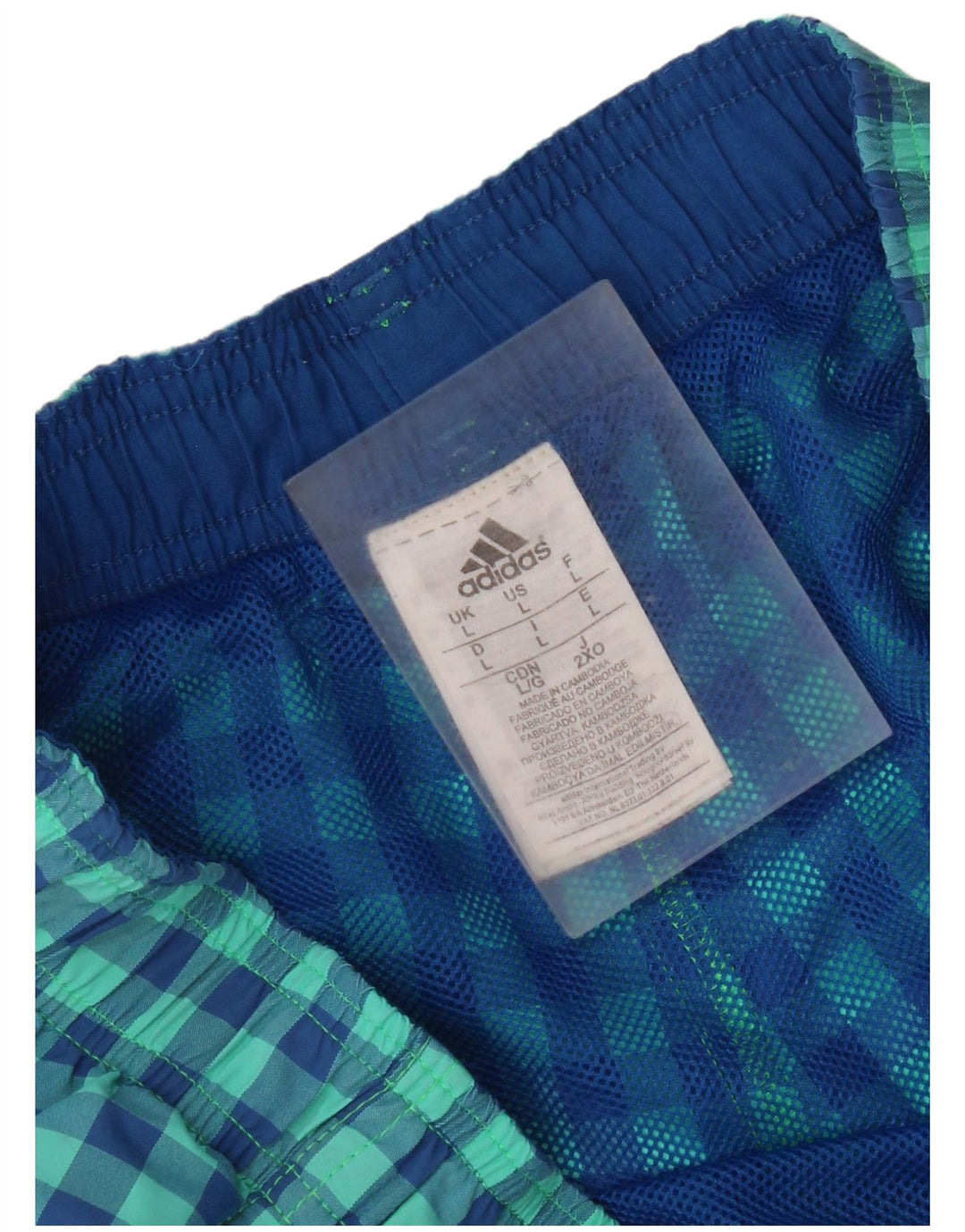 Pantaloni scurți de înot Adidas pentru bărbați, nailon mare turcoaz