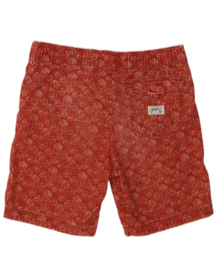Pantaloni scurți de înot pentru bărbați Fat Face, bumbac floral, portocaliu mediu