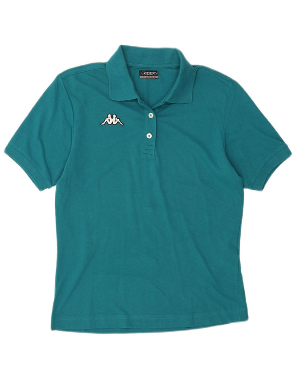 Tricou polo Kappa pentru femei UK 16, mare, albastru, bumbac