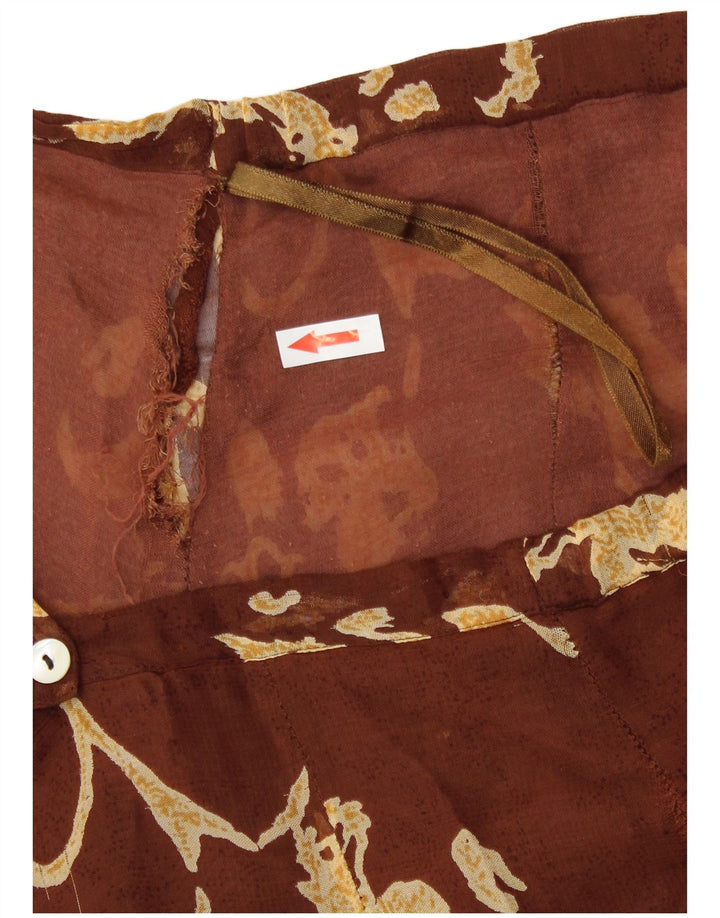 Fusta Wrap pentru femei Pheder W34 Maro Floral