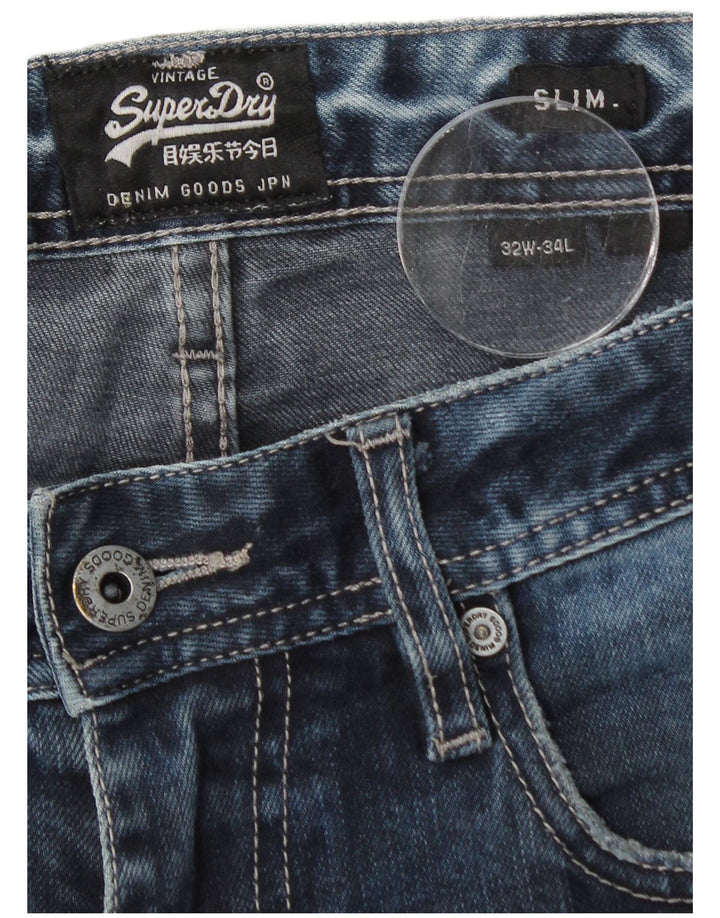 Blugi Superdry Corporal Slim pentru bărbați W32 L32 Bumbac albastru