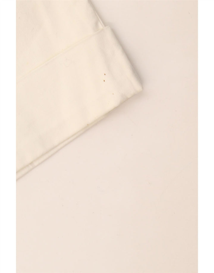 Pantaloni slim Capri CALVIN KLEIN pentru femei US 12 Large W34 L19 Off White