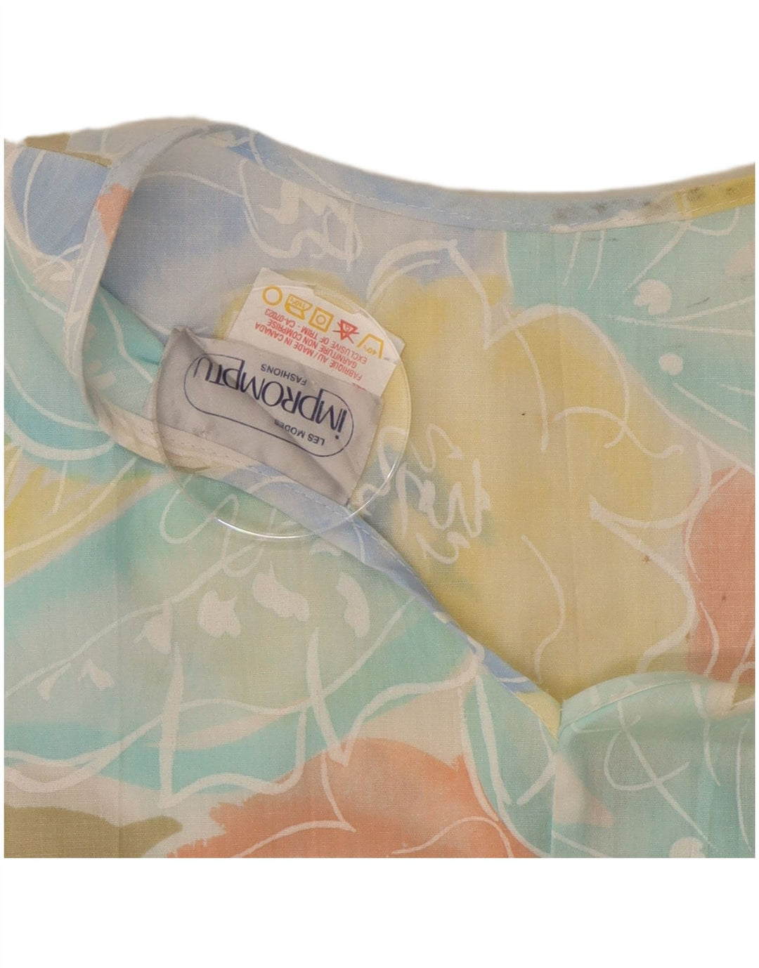 Bluză Crop pentru femei Impromptu Top UK 10 Poliester floral multicolor mic