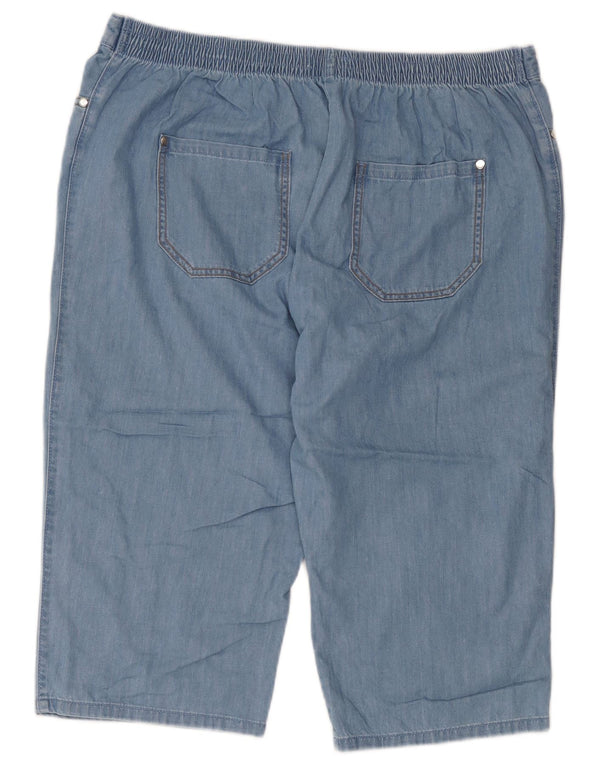 Marks & Spencer Womens Bermuda Shorts UK 18 XL W36  Blue Cotton