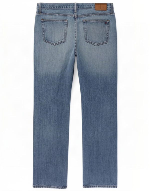 Tommy Hilfiger Mens Straight Jeans W34 L32 Blue Cotton